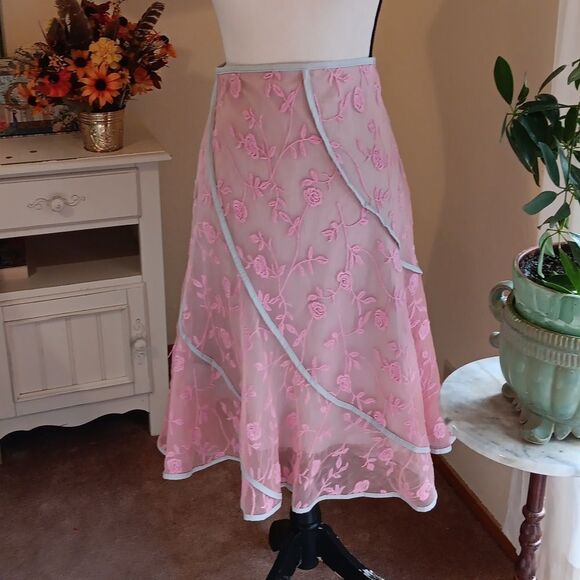 Sylvie + Mado Embroidered Skirt. Fairycore,  Balletcore, Feminine - Picture 2 of 7